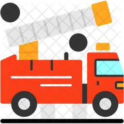 Fire Truck Aerial Ladder  Icon
