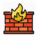 Fire Wall Flame Indian Icon