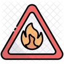 Fire Warning Flam Flammable Icon