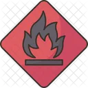 Fire Warning Warning Flammable Icon