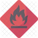 Fire Warning Warning Flammable Icon