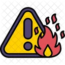 화재 경고 주의 불꽃 아이콘
