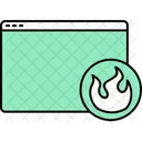 Fire Webpage Browser Fire Icon