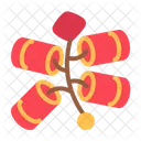 Firecracker Chinesenewyear Celebration Icon