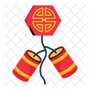 Chinese Fireworks Firecrackers Chinese Pyrotechnics Icon