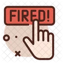 Fired Dismissal Dismissed Icon