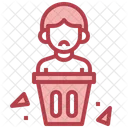 Fired Employee Garbage Removed Icon