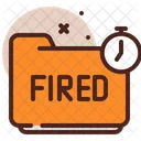 Fired Folder  Icon