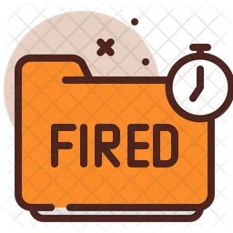 Fired Folder  Icon