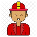 Firefighter Fire Emergency Icon