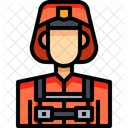 Firefighter Fireman Person Icon