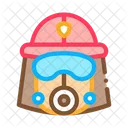 Fire Helmet Mask Icon