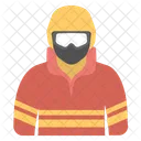 Firefighter Rescuer Fireman Icon