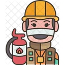 Firefighter Fireman Rescue Icon