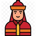 Firefighter Avatar People Icon