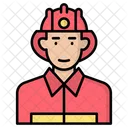 Firefighter Fire Emergency Icon