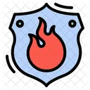 Firefighter Badge Label Badge Icon