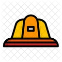 Firefighter Gas Mask Helmet Icon Icon