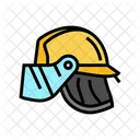 Firefighter Helmet Wildfire Icon