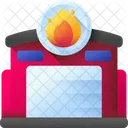 Firefighter Fire Emergency Icon