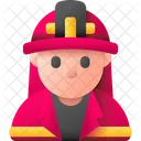 Firefighter Fire Emergency Icon