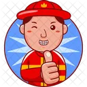 Firefighter Emergency Fire Icon