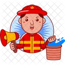 Firefighter Emergency Fire Icon