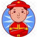 Firefighter Emergency Fire Icon