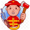 Firefighter Emergency Fire Icon