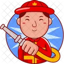 Firefighter Emergency Fire Icon
