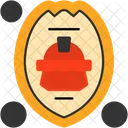 Firefighter Shield Protective Shield Fire Safety Shield Icon