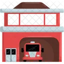 Firehouse Truck Emergency Icon