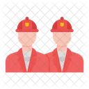People Firefighter Fire Icon