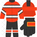 Firefighter Uniform Fire Department Uniform Safety Gear Icon