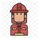 Firefighter Fireman Emergency Icon