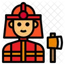 Fireman Firefighter Avatar Icon