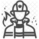Fireman Firefighter Fireguard Icon