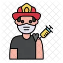 Fireman Vaccination  Icon