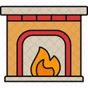 Fireplace Chimney Winter Icon