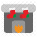 Fireplace Fire Winter Icon