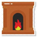 Fireplace Hearth Inglenook Icon