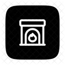 Fireplace Chimney Flame Icon