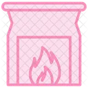 Fireplace Color Outline Icon Icon