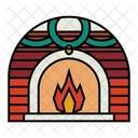 Fireplace Chimney Fire Icon