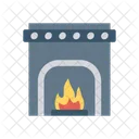 Fireplace Flame Chimney Icon