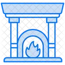 Fireplace Fire Winter Icon