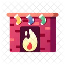 Fireplace Wooden Fire Icon
