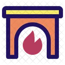 Fireplace Warm House Icon