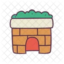 Fireplace Chimney Party Icon