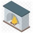 Fireplace Chimney Furnace Icon